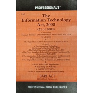Professional's Information Technology (IT) Act, 2000 Bare Act 2024